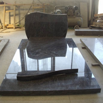 Funeral Monuments Tombstone Black Granit European Style From China Funeral Supplies